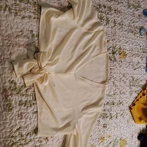 Lantern Sleeve crop top